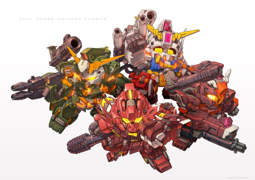 Safebooru - bazooka (gundam) beam rifle chibi crossover energy gun ...