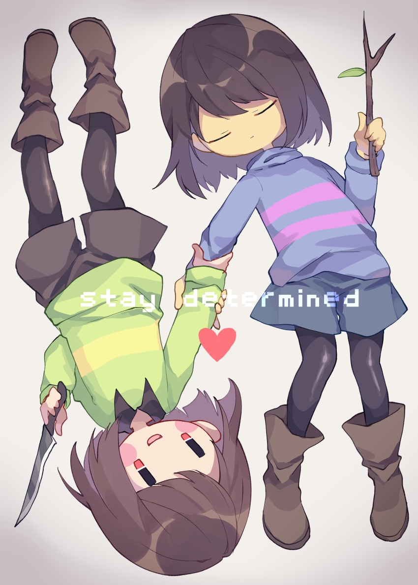 Safebooru - 2others absurdres black pantyhose blue shorts blue sweater ...