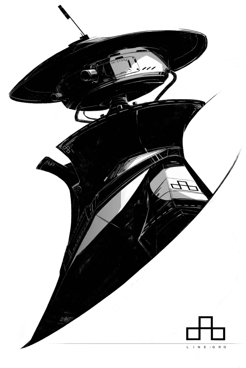 Safebooru - 1other ambiguous gender greyscale hat highres monochrome ...