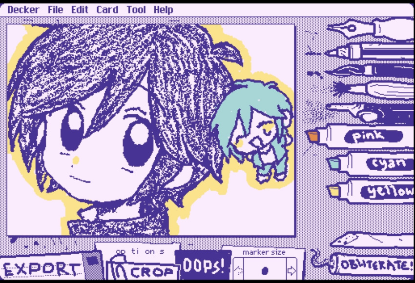 Safebooru - 1boy art program in frame chibi gakuran highres looking at ...