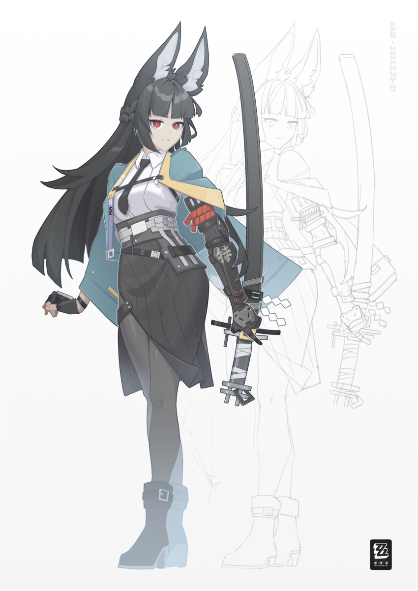 Safebooru - 1girl absurdres alii a-l-i-i animal ear fluff animal ears ...