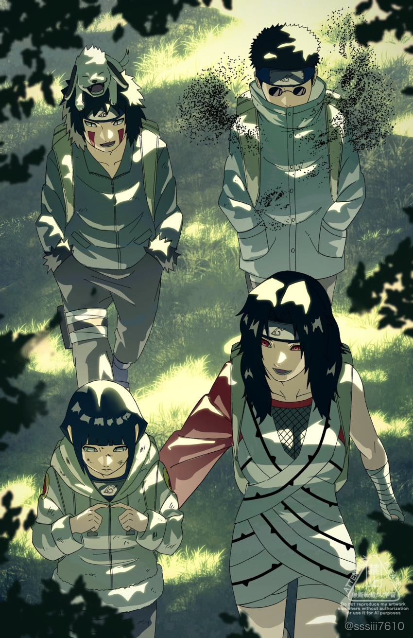 Inuzuka kiba, hyuuga hinata, yuuhi kurenai from naruto | safebooru.org