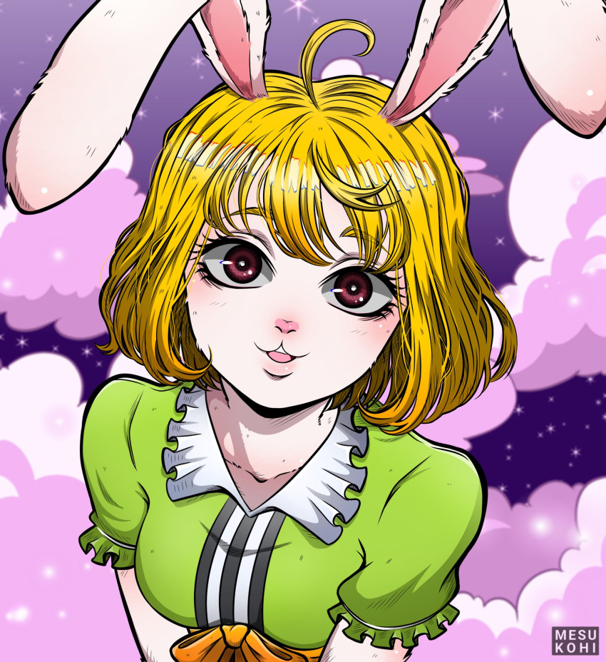 Safebooru - 1girl animal ears blonde hair bob cut carrot (one piece ...