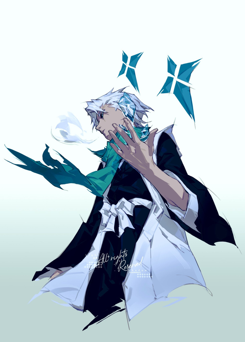Safebooru - 1boy bleach bleach: sennen kessen-hen breath cowboy shot ...