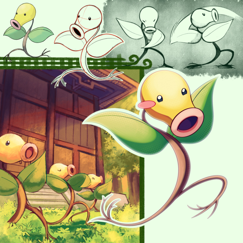 Bellsprout Tree Safebooru - bellsprout closed eyes commentary request dancing flower ...