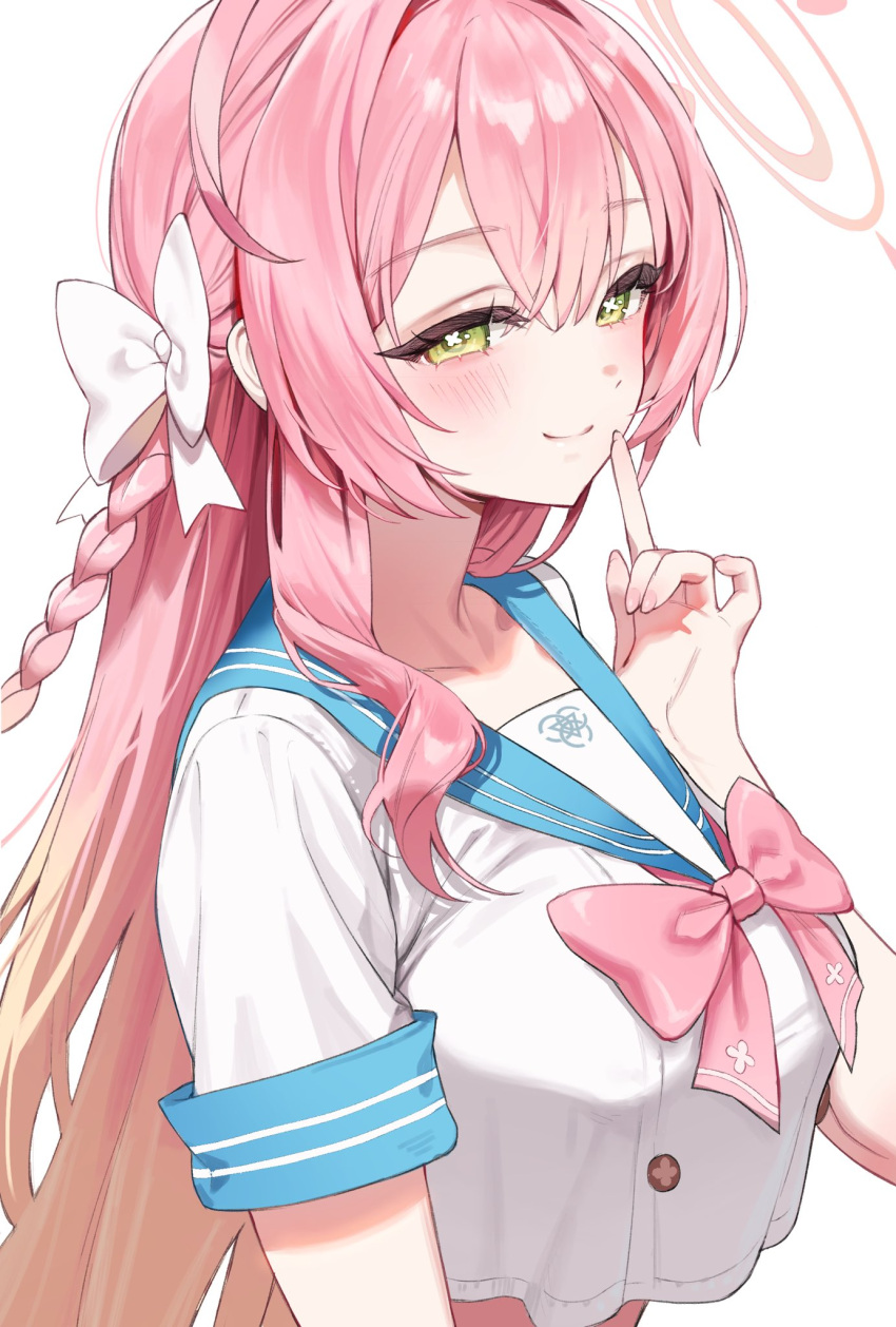 Safebooru - 1girl blue archive bow bowtie breasts closed mouth ...