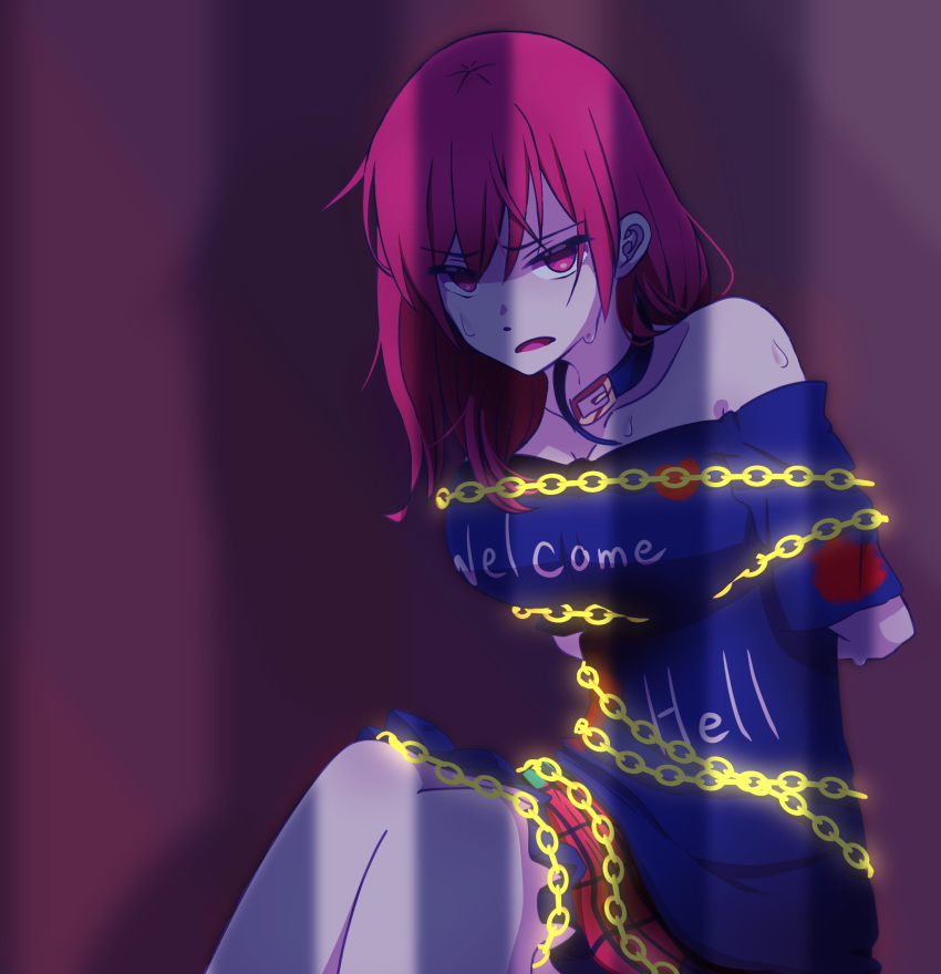 Safebooru 1girl Bdsm Chain Character Request Copyright Request Despair Dungeon Hecatia