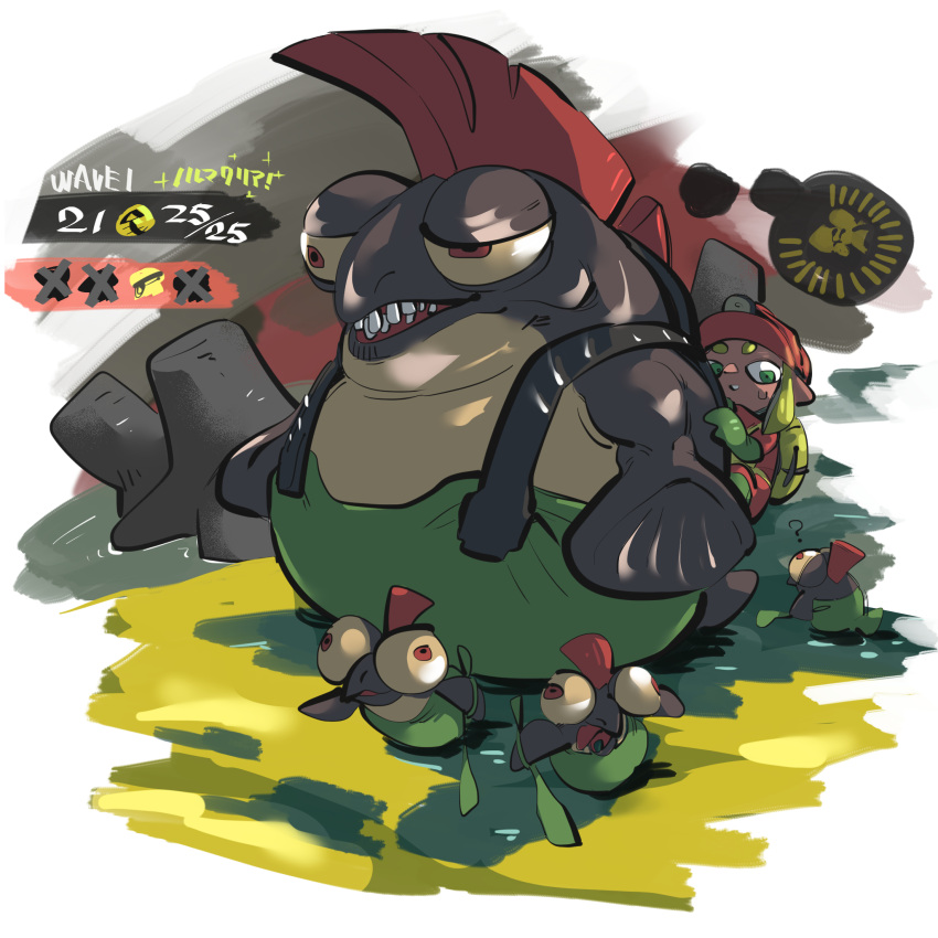 Safebooru - 1girl 3others ? blonde hair bodysuit bulging eyes carrying ...