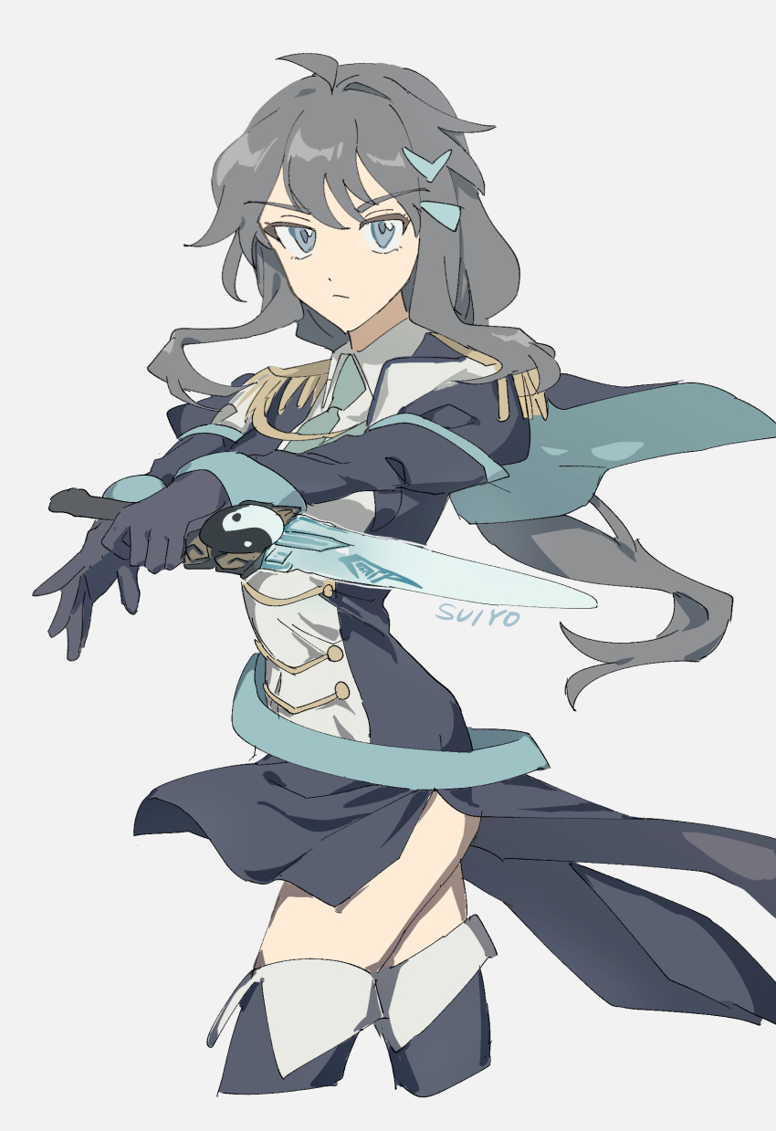 Safebooru - 1girl artist name bangs black gloves black jacket cheng ...