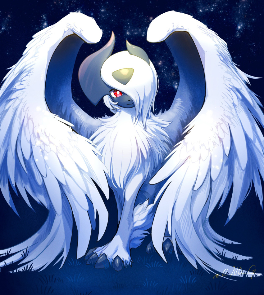 Safebooru - absol absurdres animal focus claws closed mouth commentary ...