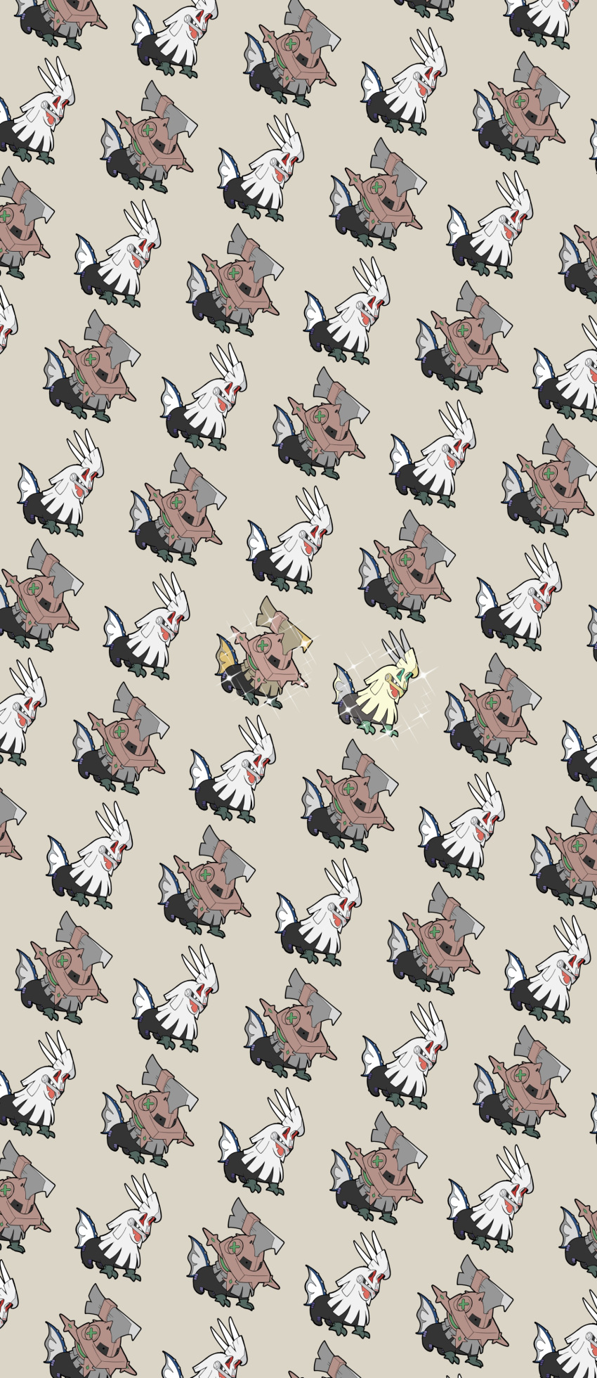 Manabe Pokemon Safebooru - absurdres all fours alternate color brown background chibi ...