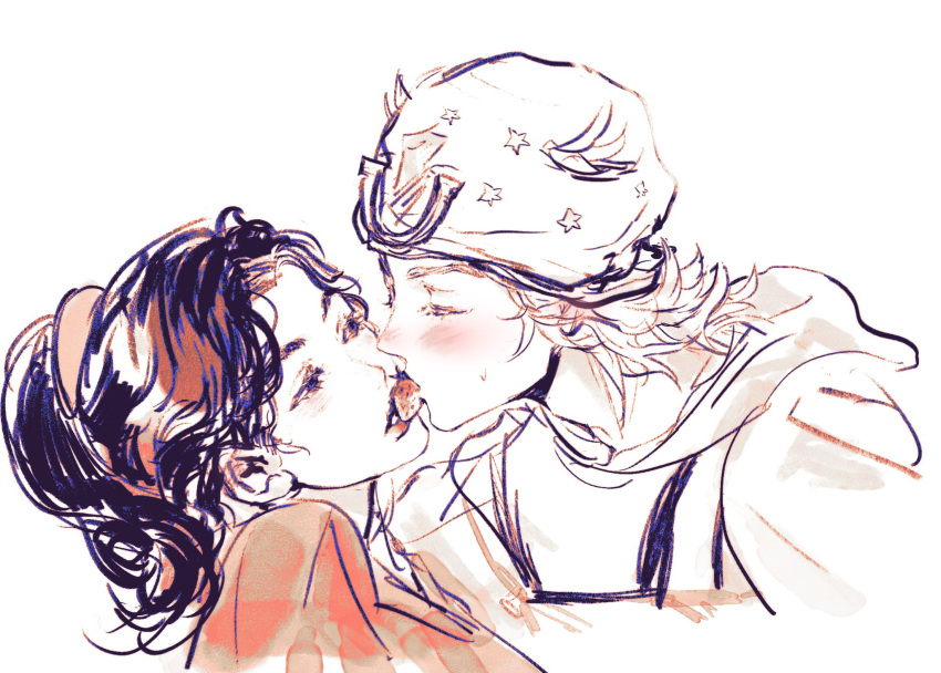 Safebooru - 1boy 1girl blush couple czyw food fruit higashikata rina ...