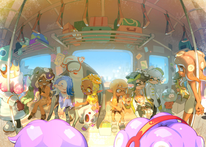Side Order Inklings Safebooru - 1boy 6+girls agent 3 (splatoon) agent 3 (splatoon 3) agent ...