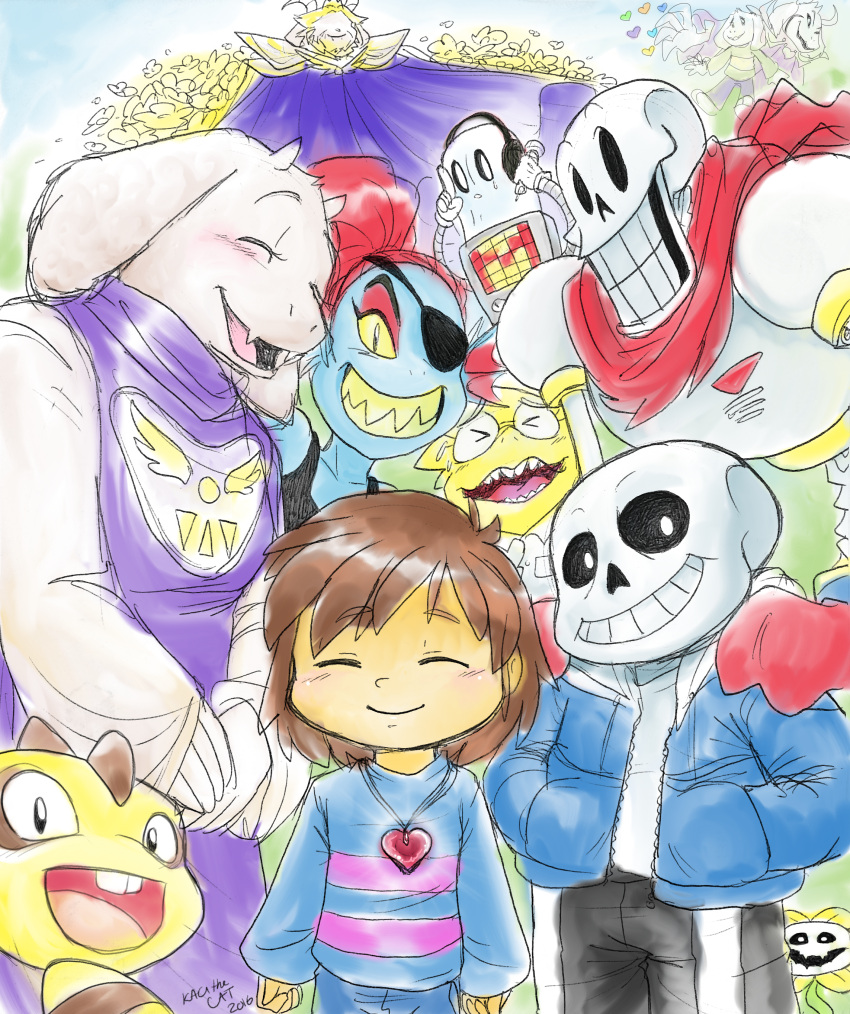 Undertale Mark Safebooru - 0 0 2016 2d 3girls 3others 6boys alphys alternate form ...