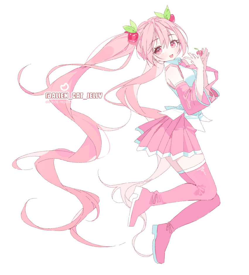 Safebooru - 1girl :d absurdly long hair alien cat jelly apple hair ...