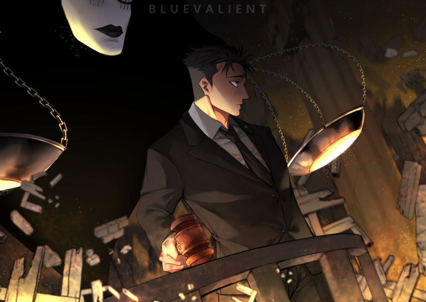 Safebooru Absurdres Balance Scale Black Hair Gavel Highres Higuruma Safebooru Absurdres Balance Scale Black Hair Gavel Highres Higuruma