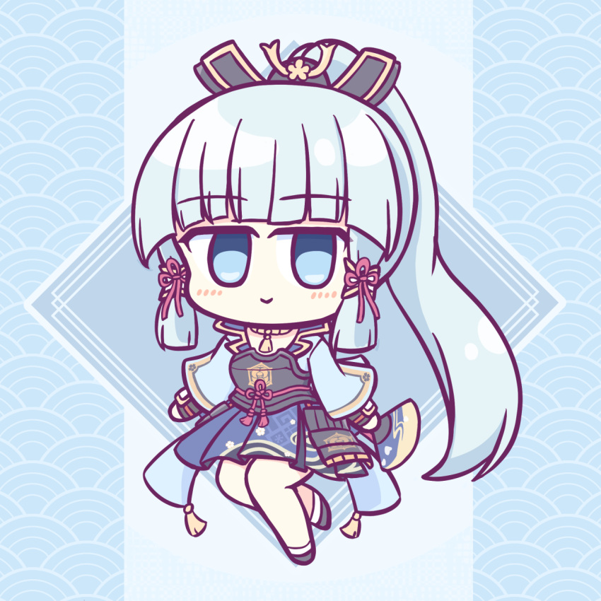 Safebooru - 1girl arm guards armor blunt bangs blush chibi genshin ...