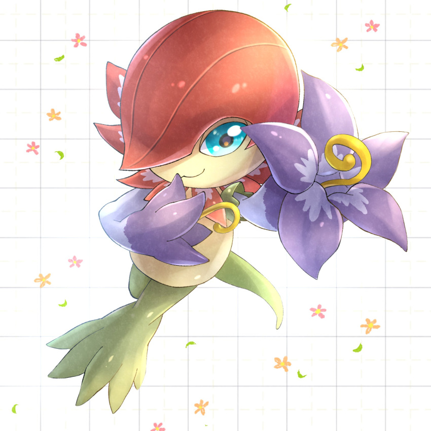 Safebooru - 1other blue eyes digimon digimon (creature) floramon full ...