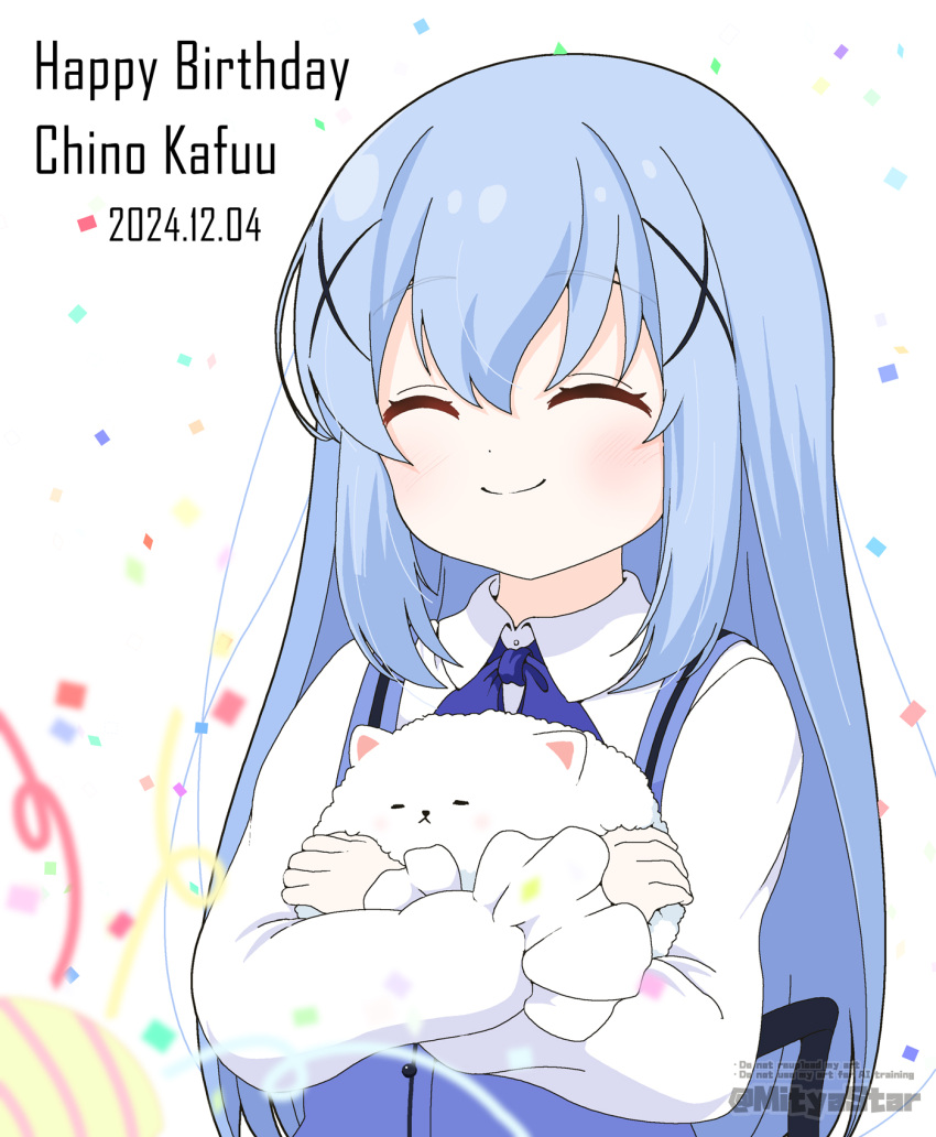 Angora Rabbit Character Safebooru - 1girl ^ ^ angora rabbit animal animal hug blue bow blue ...