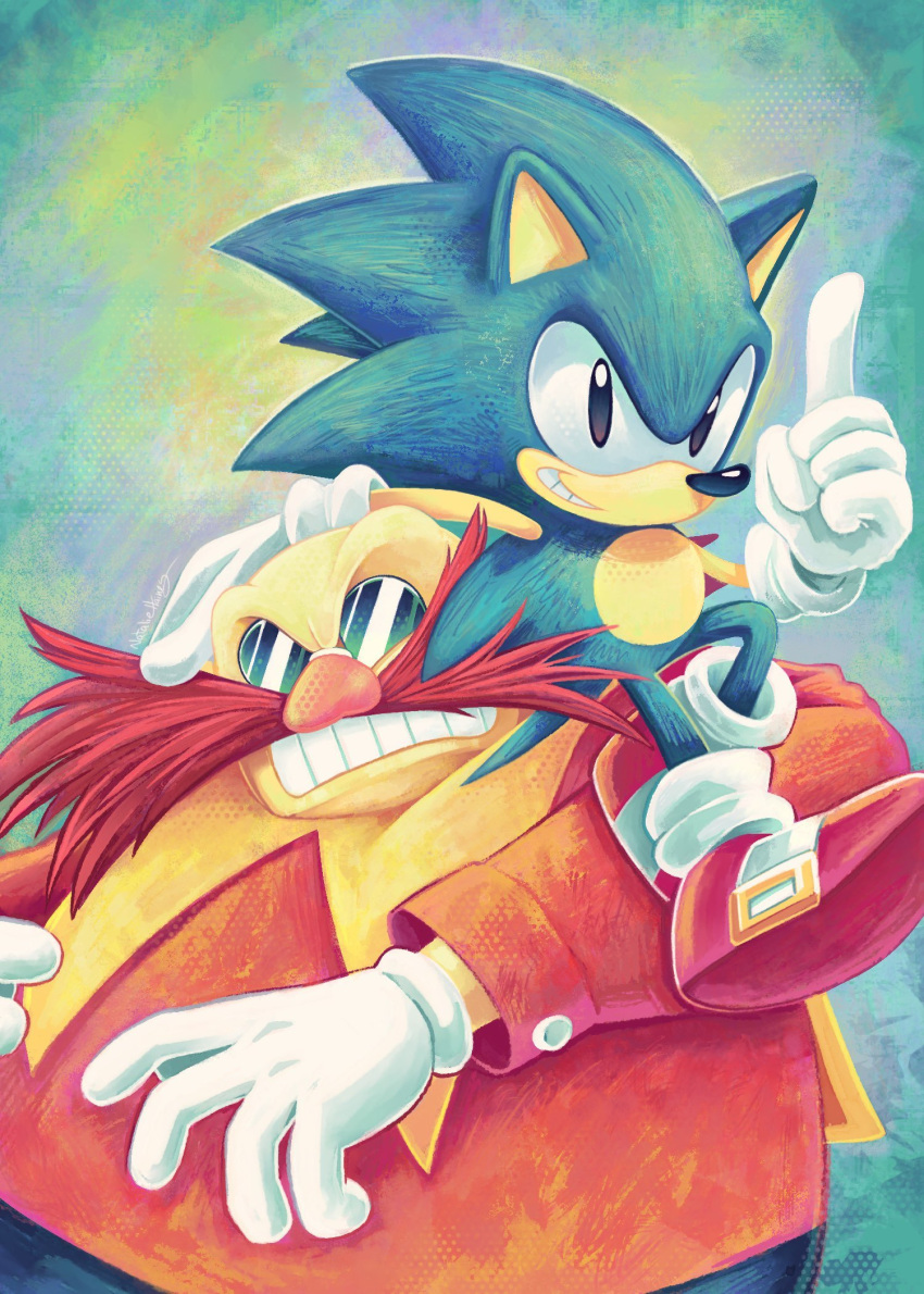 Safebooru - 2boys angry bald black eyes boots dr. eggman facial hair ...