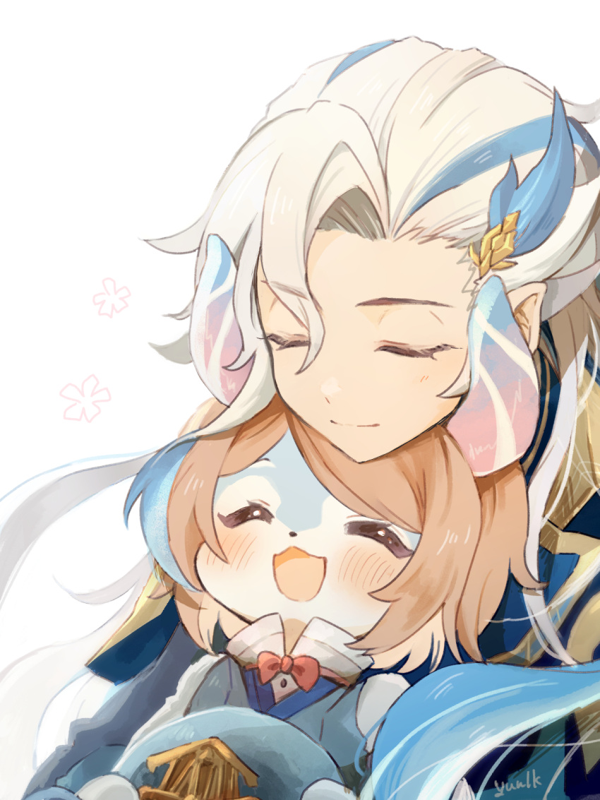 Safebooru - 1boy 1girl :d ^ ^ aeval (genshin impact) animal ears artist ...