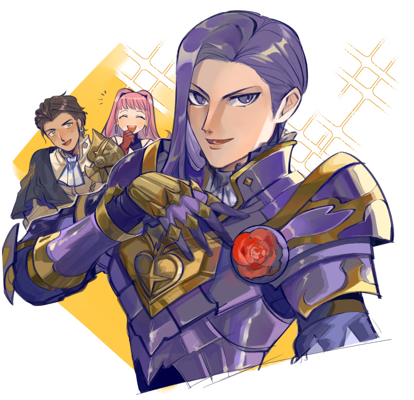 Safebooru - armor brown hair claude von riegan closed eyes fire emblem ...