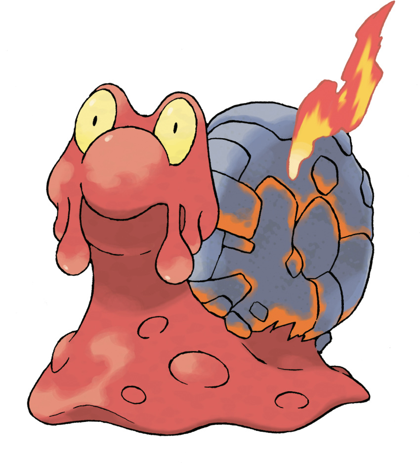 Safebooru - closed mouth fire full body highres magcargo no humans ...