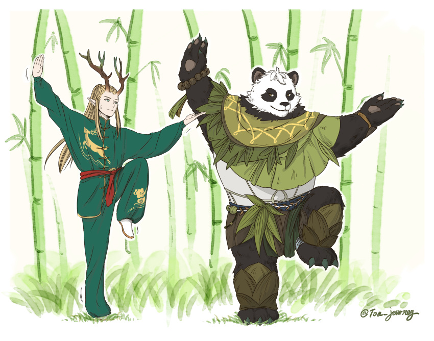 Safebooru - 2boys afk (series) afk journey animal ears armor artist ...
