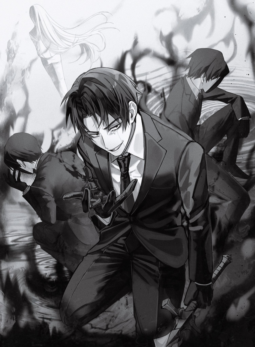 Safebooru - 1boy 1girl 7ceta angelica (project moon) black jacket black ...