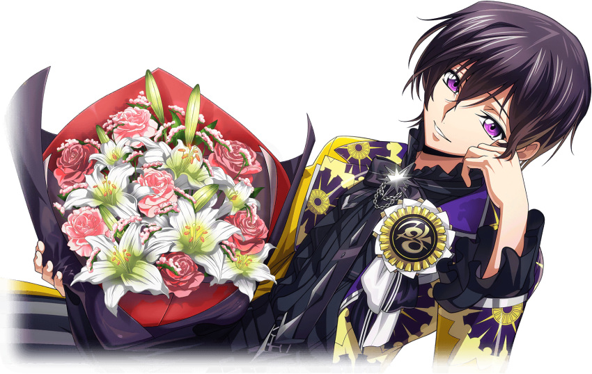 Safebooru - 1boy black hair chair code geass code geass: lost stories ...