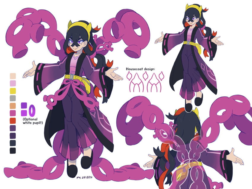 Safebooru - alternate costume alternate eye color black hair carmine ...
