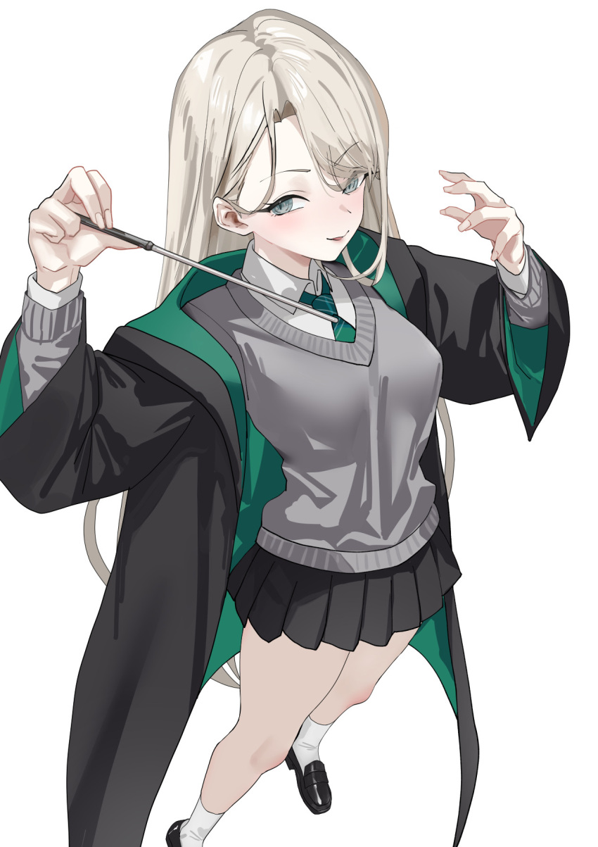 Index Robe Safebooru - 1girl black robe black shoes black skirt blazingchaos ...