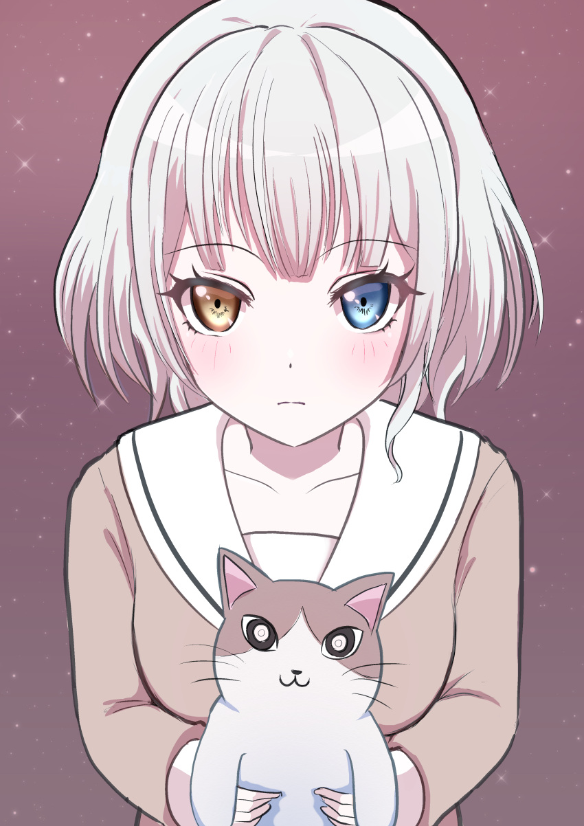 Safebooru 1girl Absurdres Bang Dream Bang Dream Its Mygo Blue Eyes Blush Cat 4861