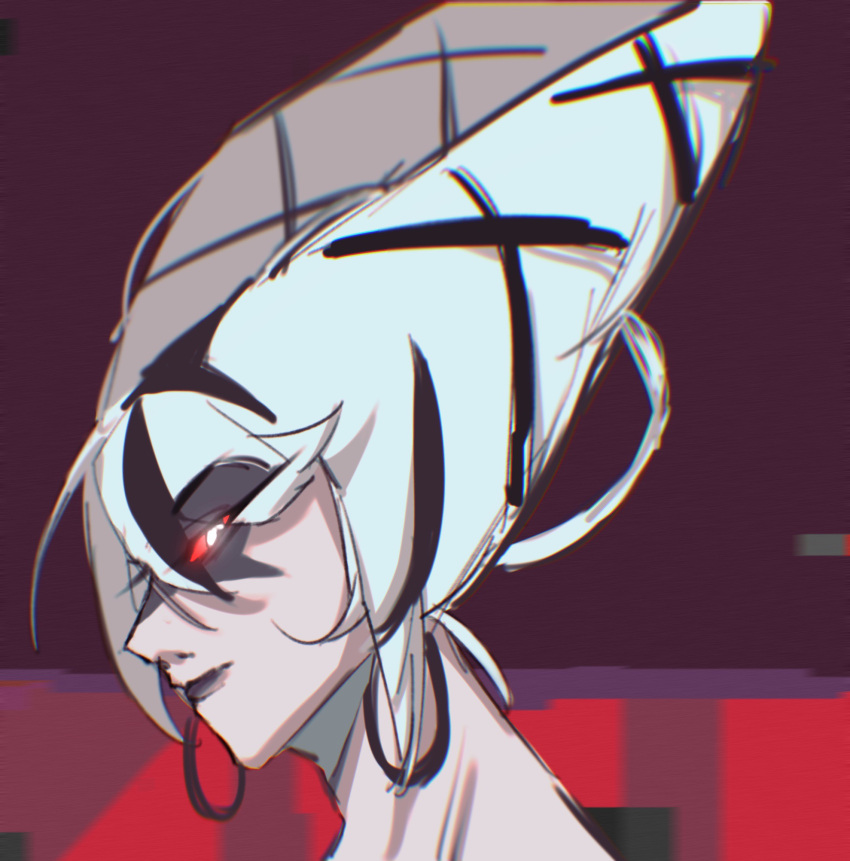 Safebooru - 1girl black lips carmilla carmine (hazbin hotel) close-up ...