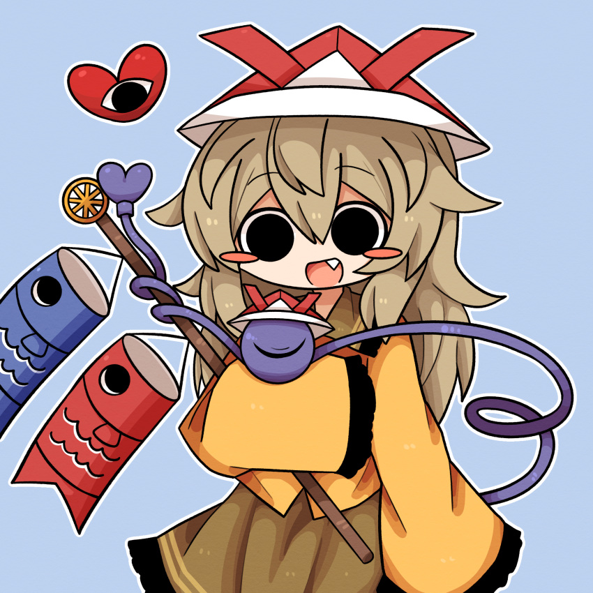 Safebooru - 1girl alternate headwear arm at side black eyes blue ...