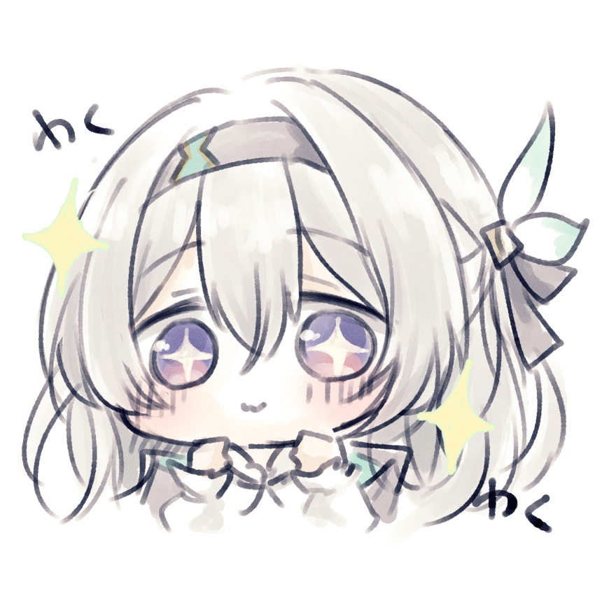 Safebooru - + + 1girl :3 baran. (ba ra ran) black hairband black ribbon ...