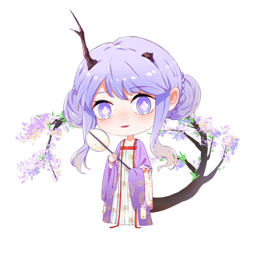 Safebooru - 1girl chibi chinese clothes double bun full body hair bun ...