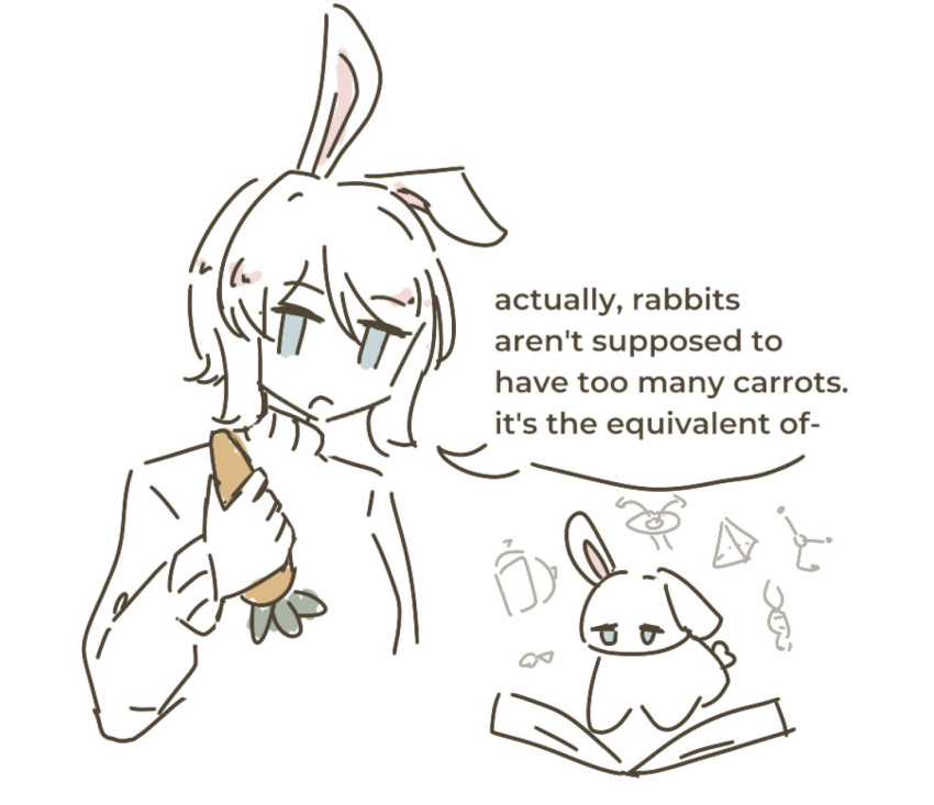 Safebooru - 1girl animal animal ears animalization blue eyes carrot ...