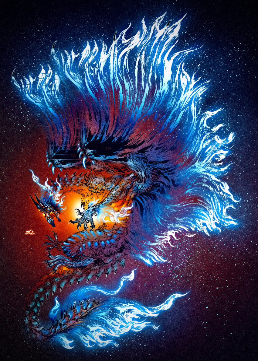 Safebooru - absurdres blue scales claws deadpool yuchan dragon dragon ...