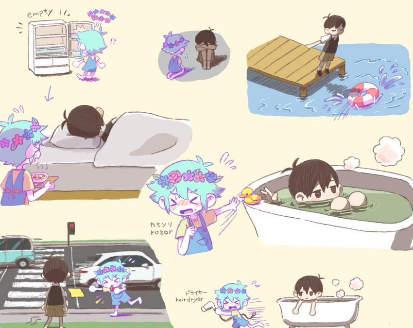 Safebooru 2boys Barefoot Basil headspace omori Basil omori Safebooru 2boys barefoot basil headspace omori basil omori