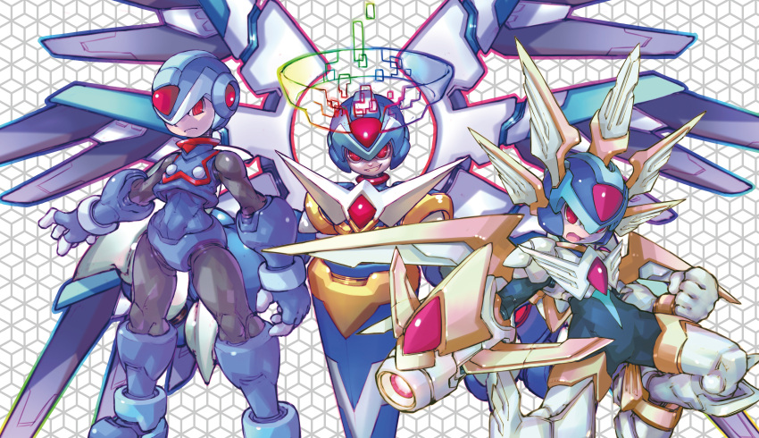 Mega Man Razor Form Safebooru - 1boy absurdres alternate form android arm cannon armor blue ...