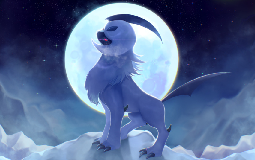 Safebooru - absol bright pupils claws commentary request eye trail from ...
