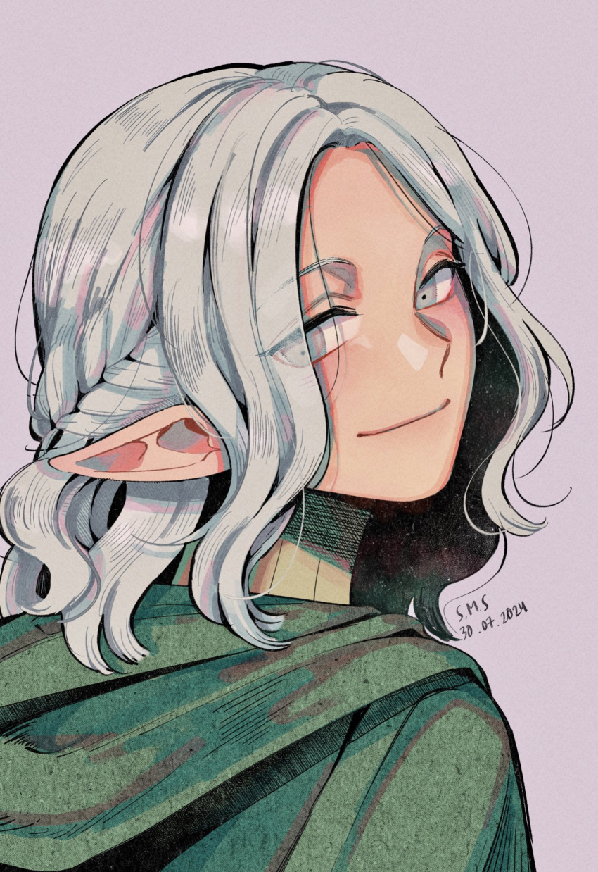 Mithrun Elf Safebooru - 1boy cloak dated dungeon meshi elf green cloak grey ...