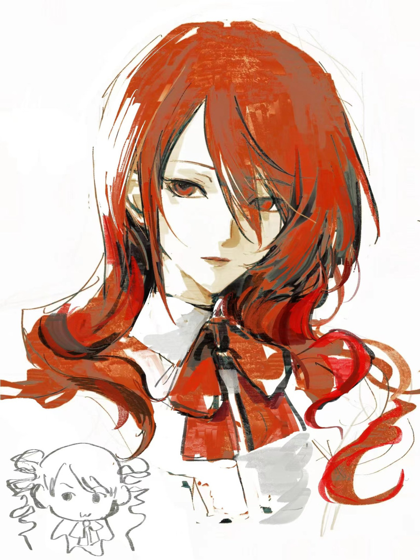 Safebooru 1girl Bow Chibi Collared Shirt Drill Hair Gou Tou21081 safebooru-1girl-bow-chibi-collared-shirt-drill-hair-gou-tou21081