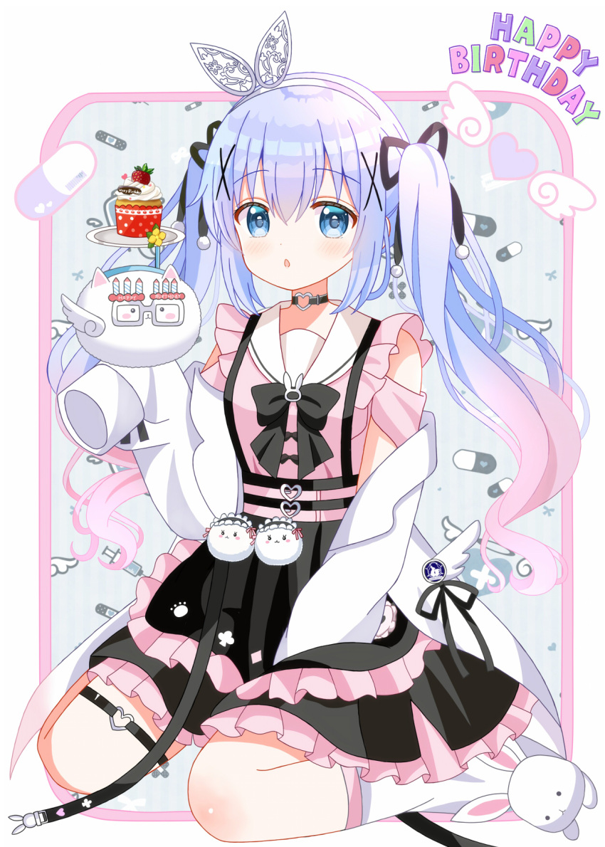 Safebooru - 1girl angora rabbit animal animal slippers apron between ...