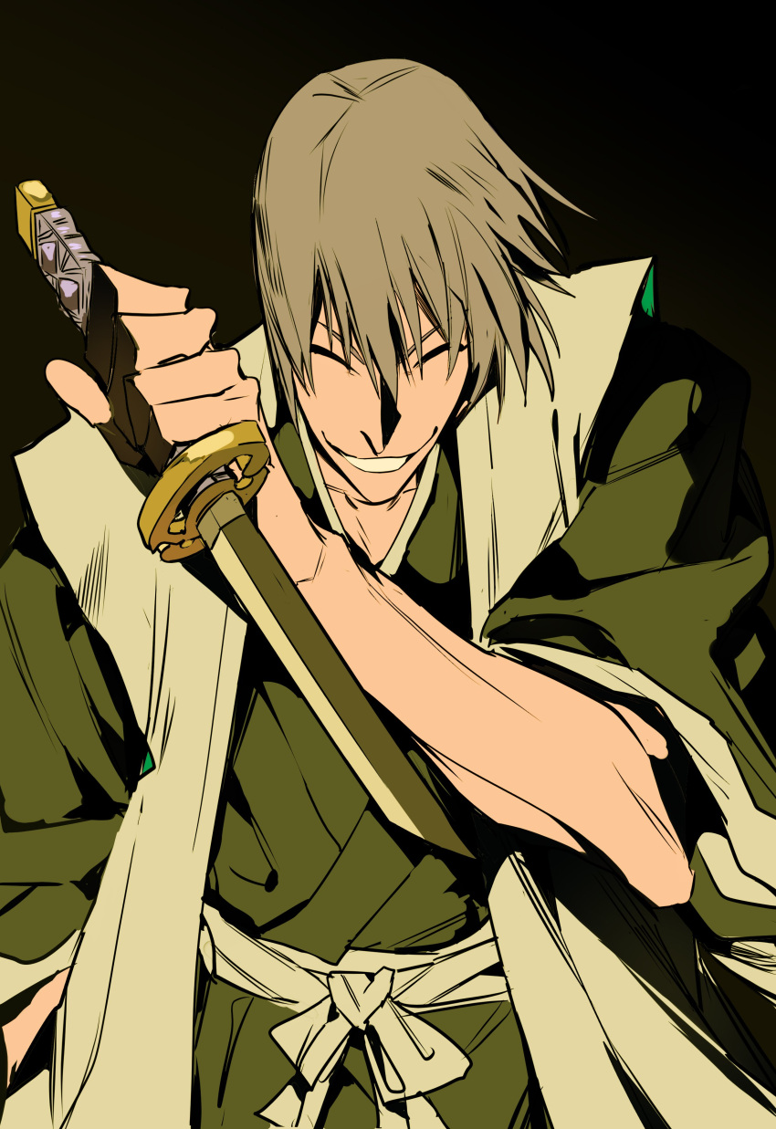 Safebooru - 1boy absurdres black kimono bleach broken broken sword ...