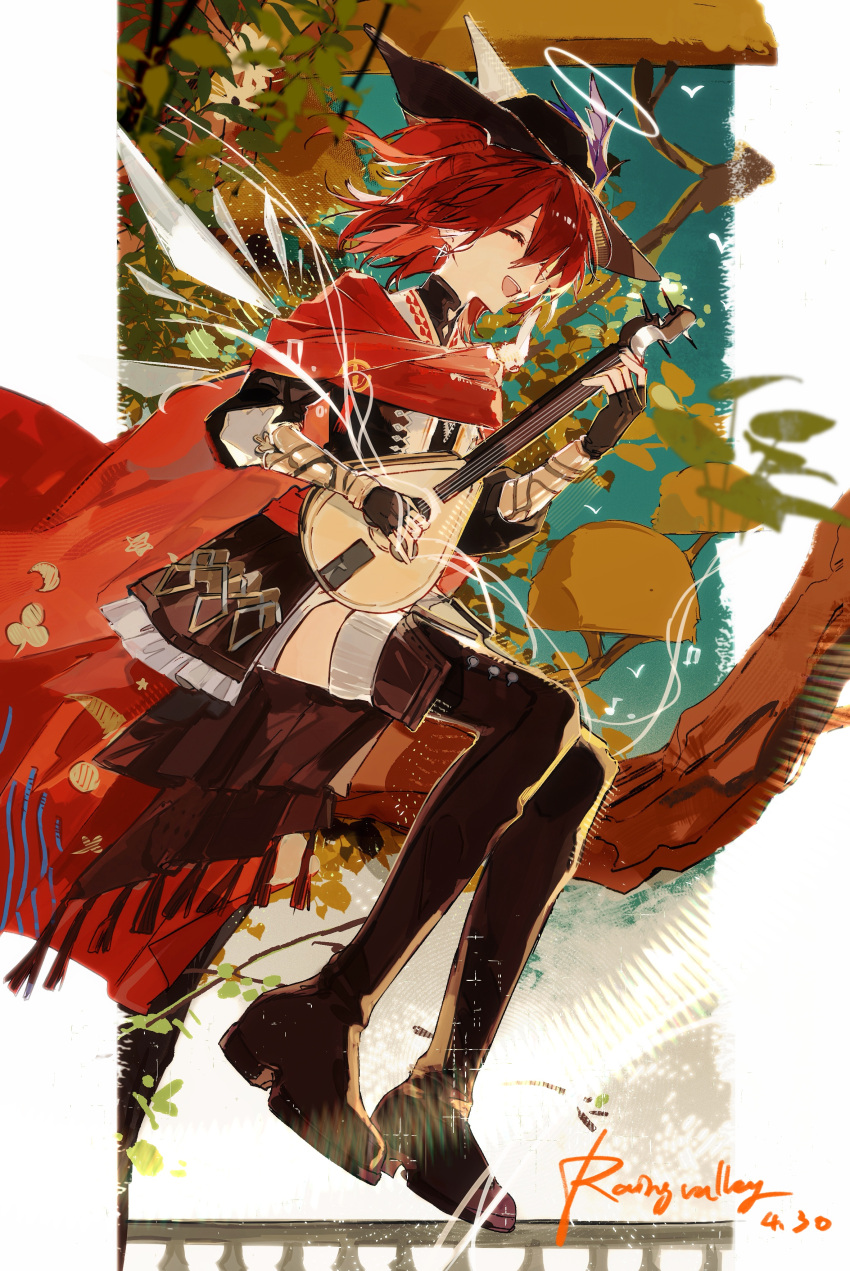 Sample Signagure Safebooru - 1girl absurdres arknights bard black boots black dress ...