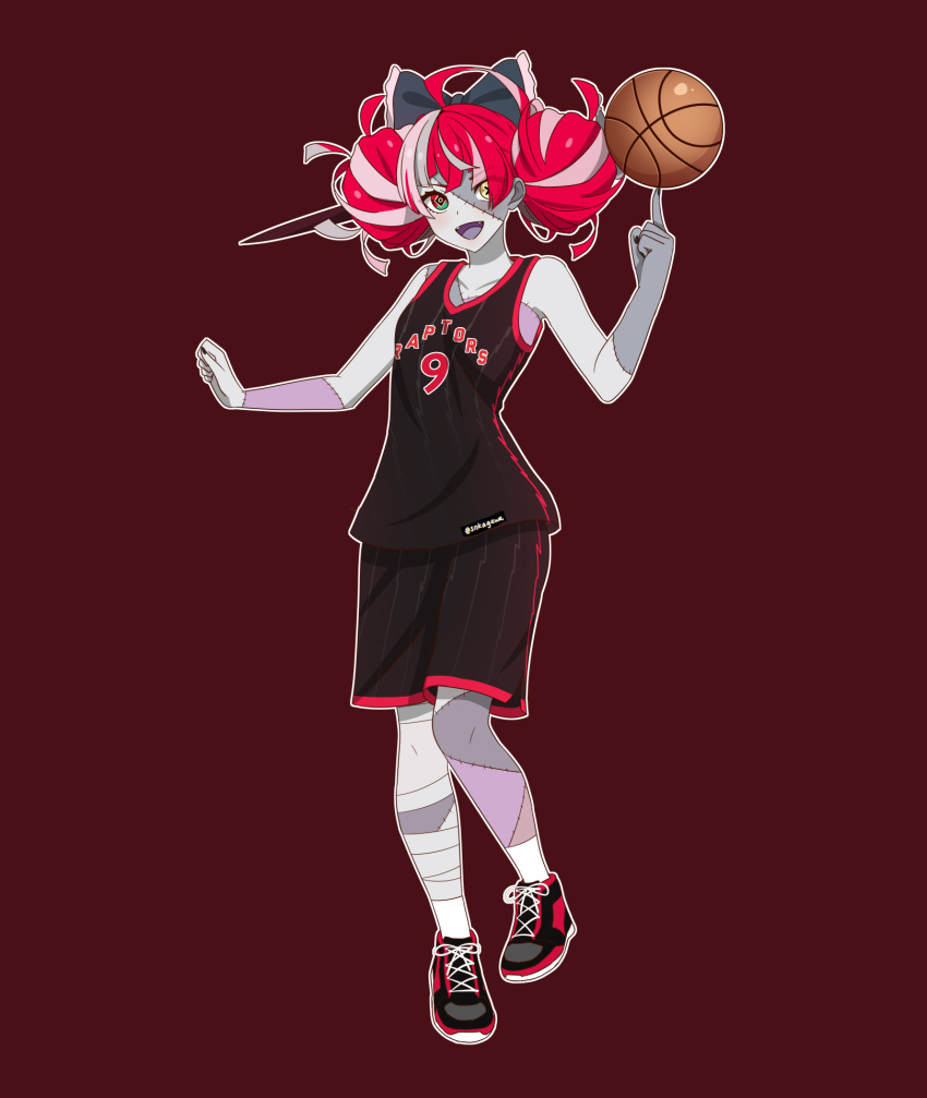 Safebooru - 1girl balancing on finger ball basketball (object ...