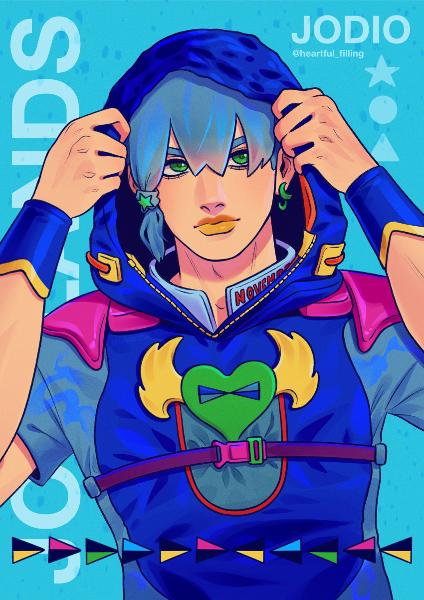safebooru-1boy-absurdres-belt-blue-hoodie-character-name-earrings