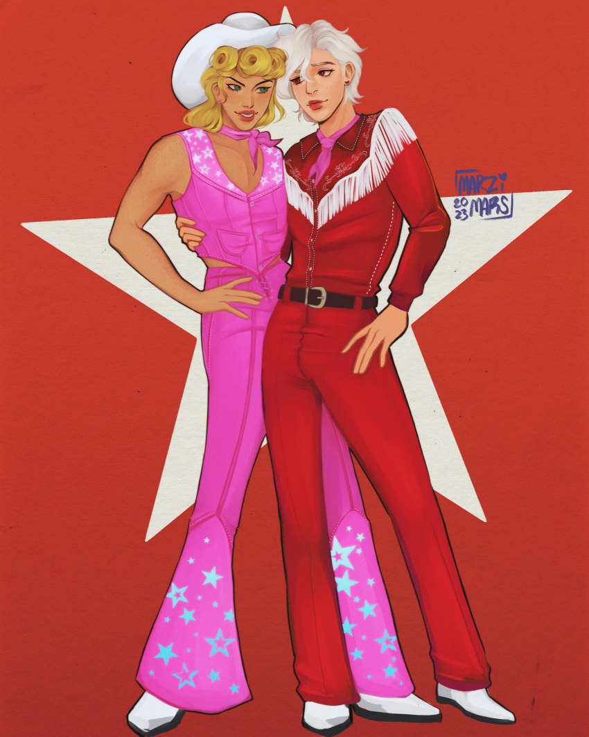 Safebooru 2boys Albino Alternate Costume Ascot Barbie character safebooru-2boys-albino-alternate-costume-ascot-barbie-character